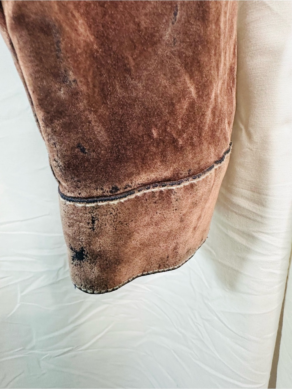 Almost Famous Brown Cropped Velvet Jean Jacket - Picture 8 of 12